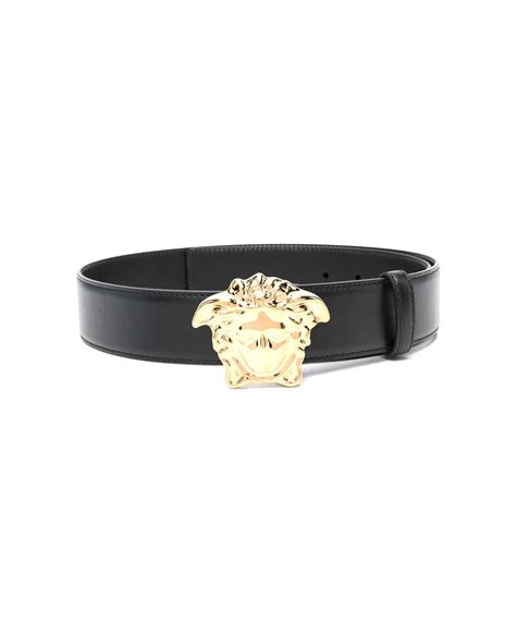 Versace Men's La Medusa Cintura H.40 Vitello Leather Belt in